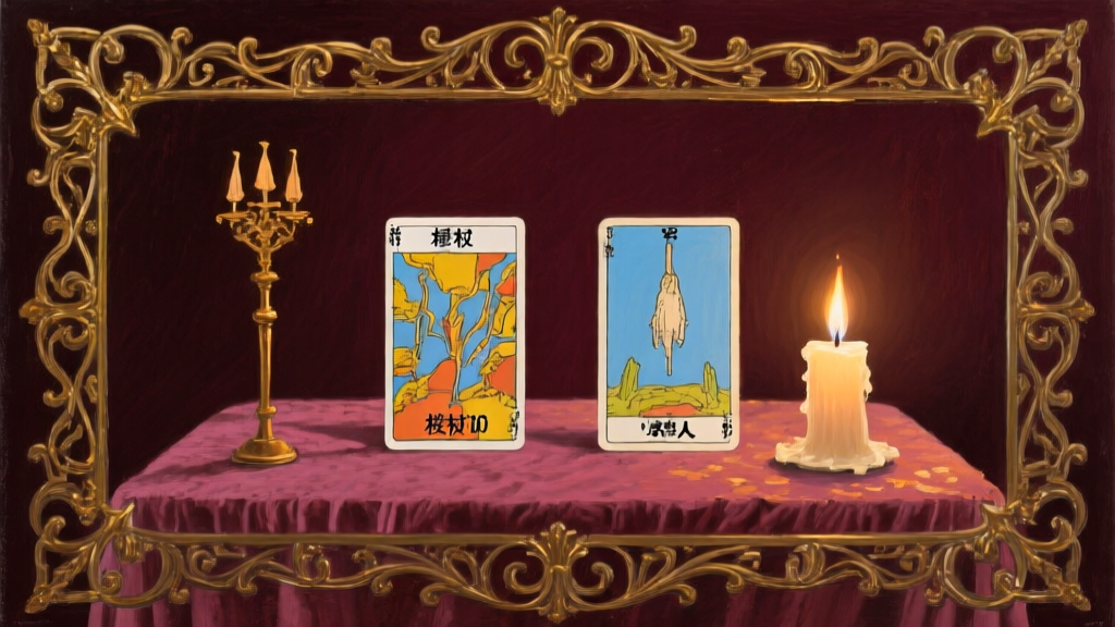 權杖10 遇上 吊人：重擔下的暫停與反思