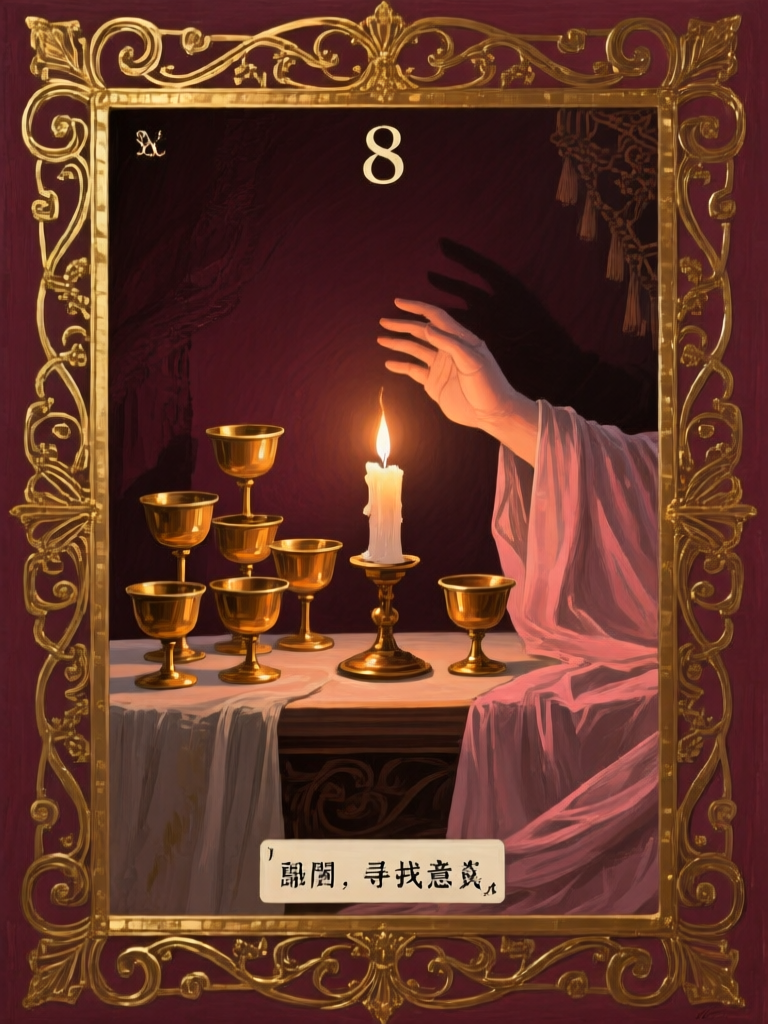 當你抽到「聖杯8」：一場與牌中能量的深度對話