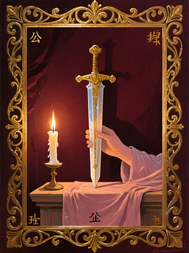 當你抽到「寶劍國王」:一場與牌中能量的深度對話