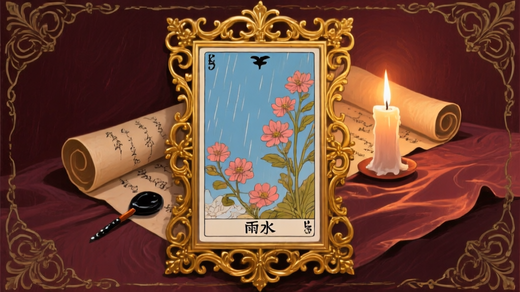 節氣塔羅．雨水：潤物無聲，水元素湧現的塔羅練習