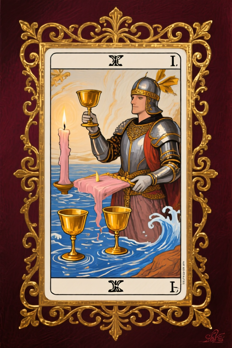 聖杯騎士 Knight of Cups 塔羅牌