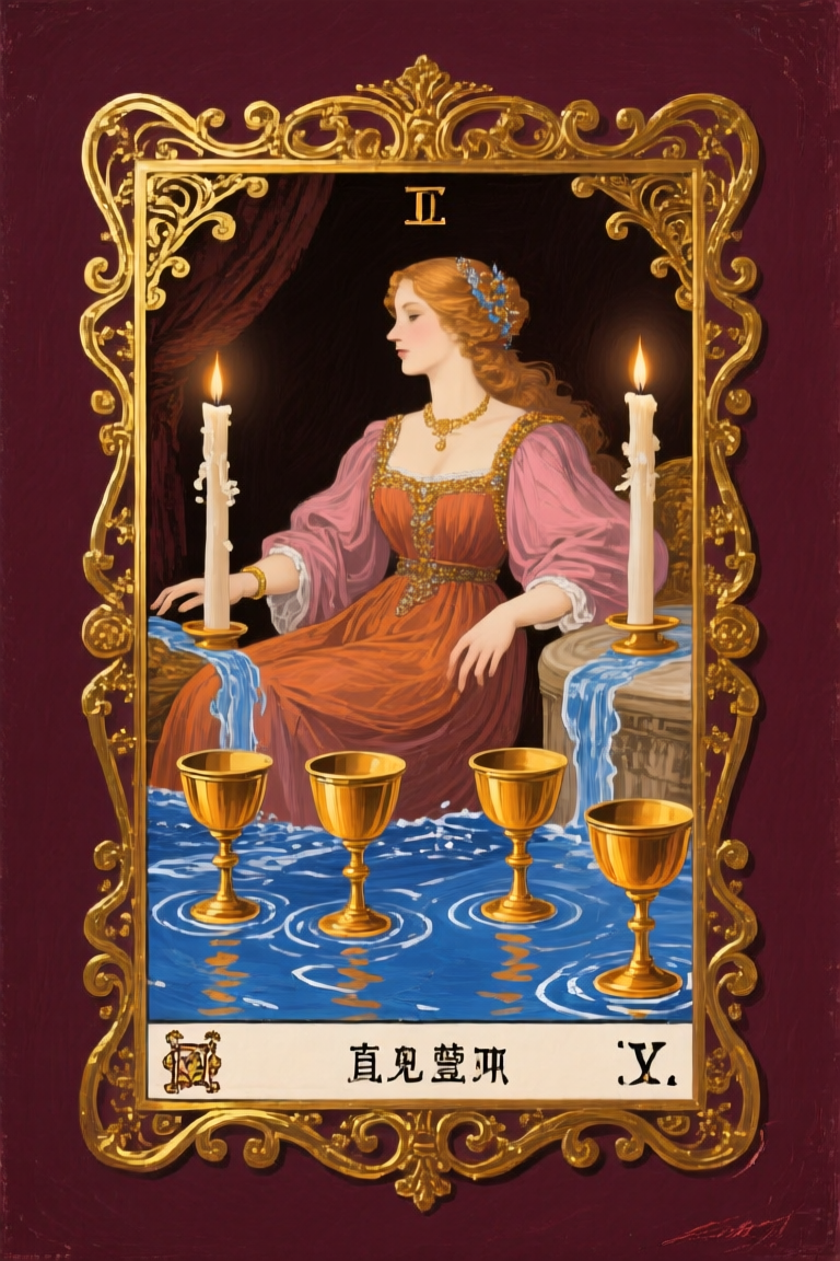 聖杯皇后 Queen of Cups 塔羅牌