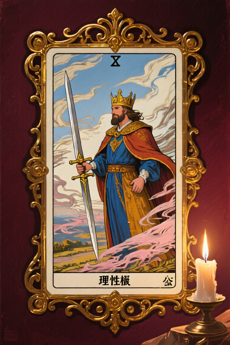 寶劍國王 King of Swords 塔羅牌