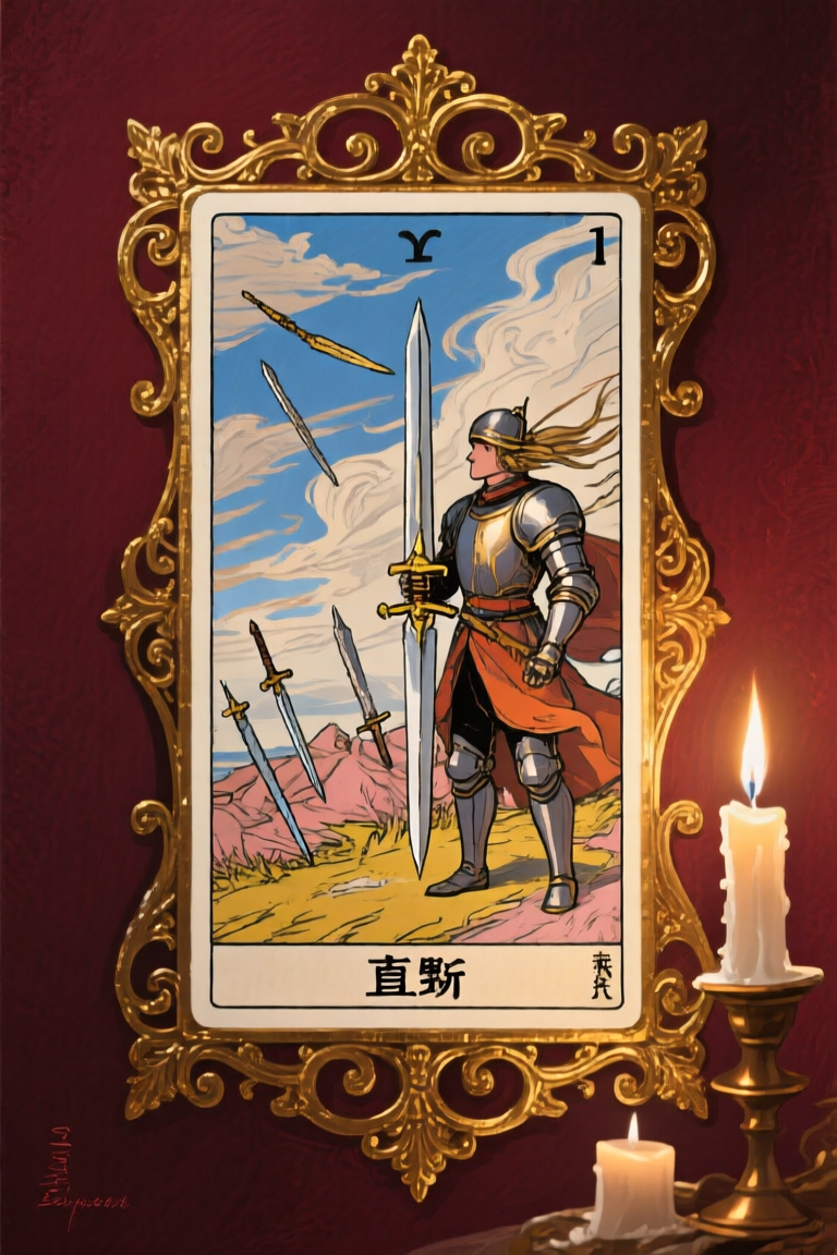 當你抽到「寶劍騎士」：一場與牌中能量的深度對話