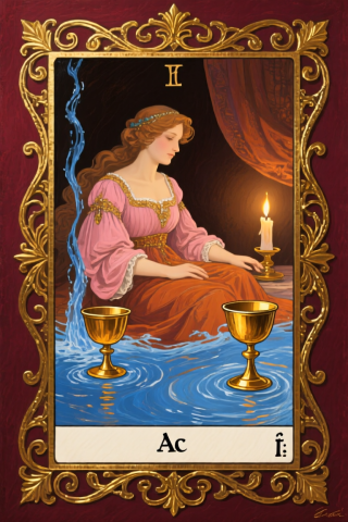 聖杯一 Ace of Cups 塔羅牌