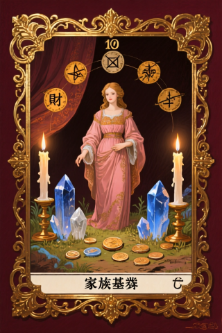 錢幣10 10 of Pentacles 塔羅牌