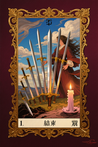 寶劍10 10 of Swords 塔羅牌