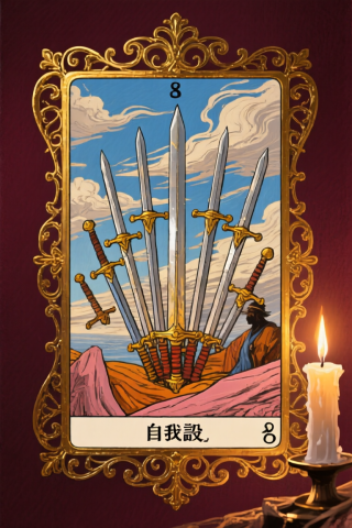 寶劍8 8 of Swords 塔羅牌