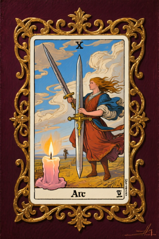 寶劍一 Ace of Swords 塔羅牌