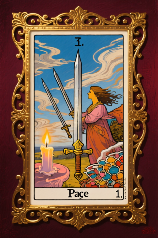 寶劍侍者 Page of Swords 塔羅牌