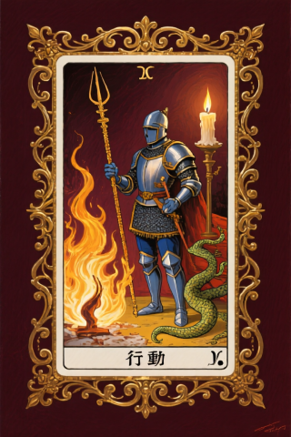 權杖騎士 Knight of Wands 塔羅牌