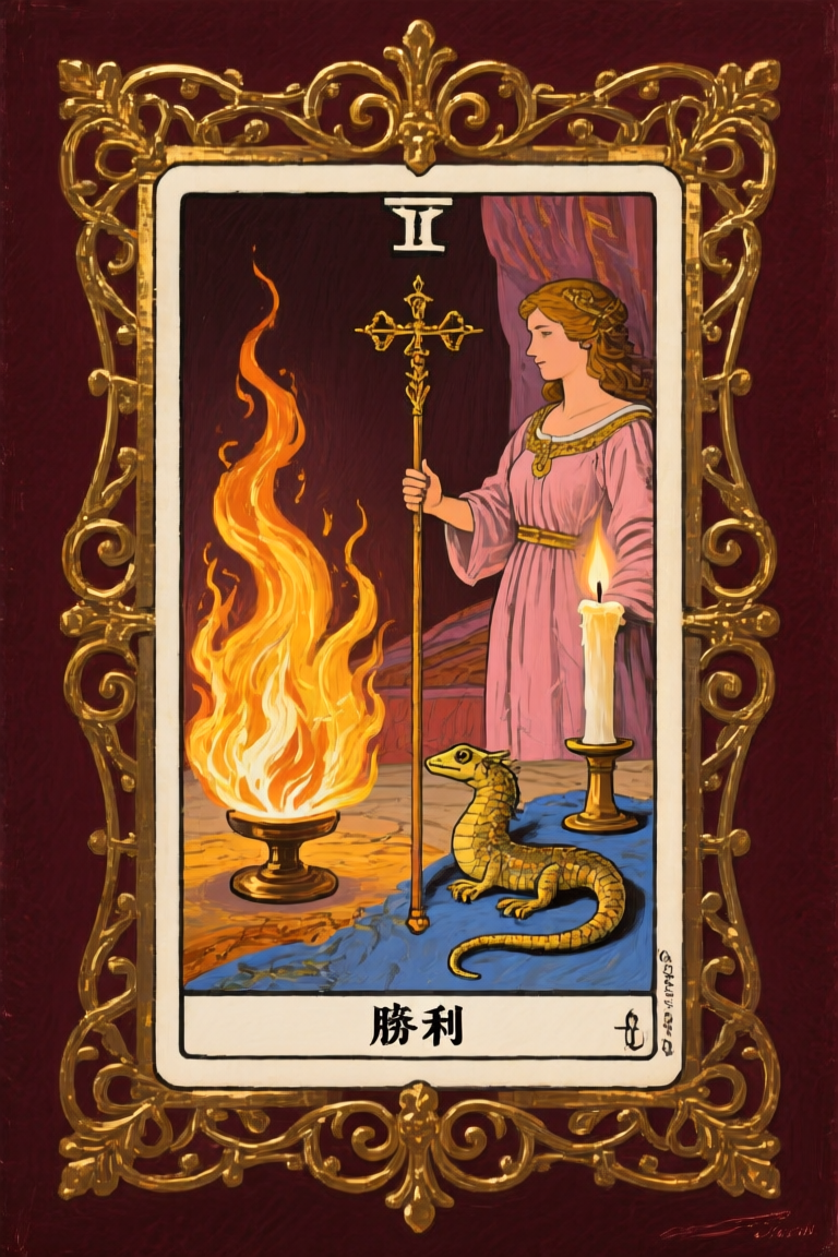 權杖6 6 of Wands 塔羅牌