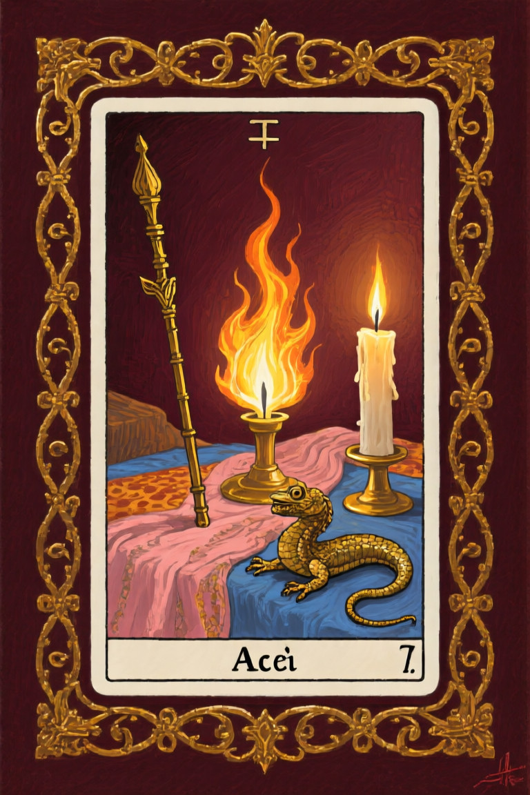 權杖一 Ace of Wands 塔羅牌